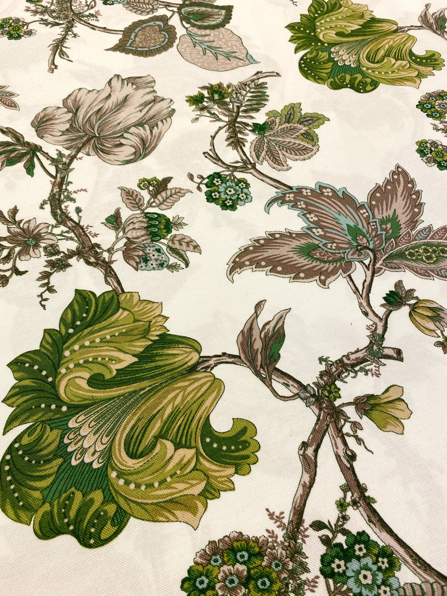 Art Nouveau, vihreä, puuvillasekoite
