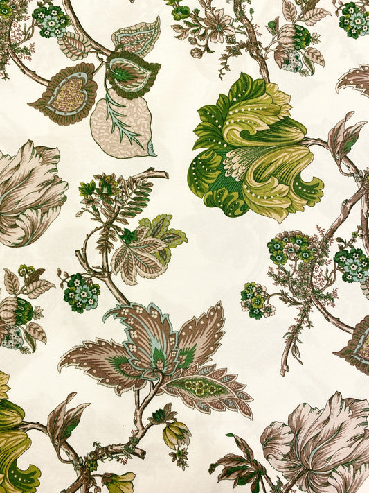 Art Nouveau, vihreä, puuvillasekoite