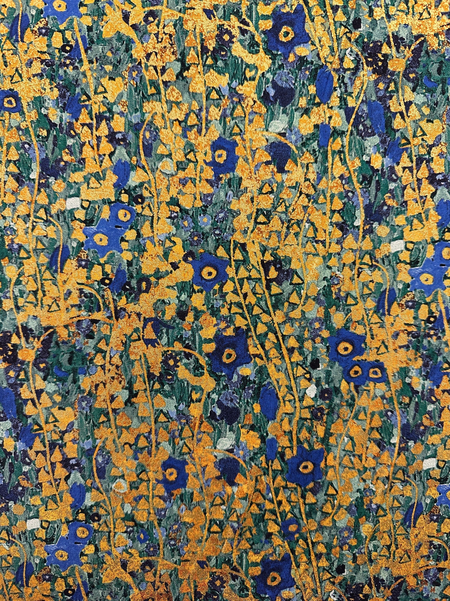 Klimt, Bleu Flowers.