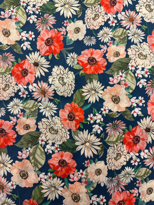 Sininiitty, puuvillapopliini.