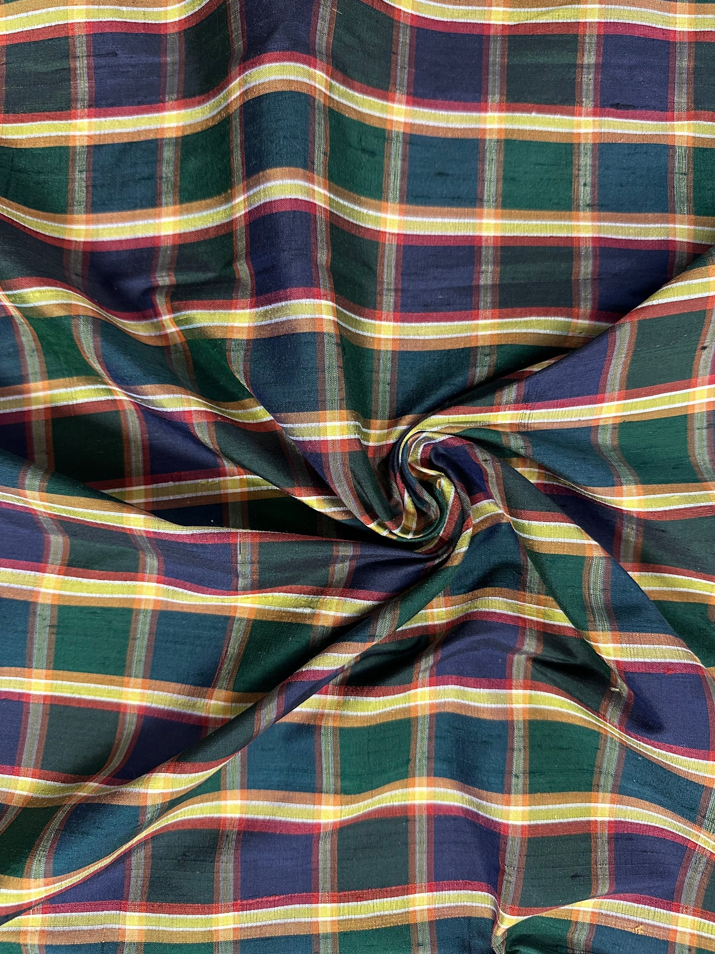 Plaid, dupion-silkki