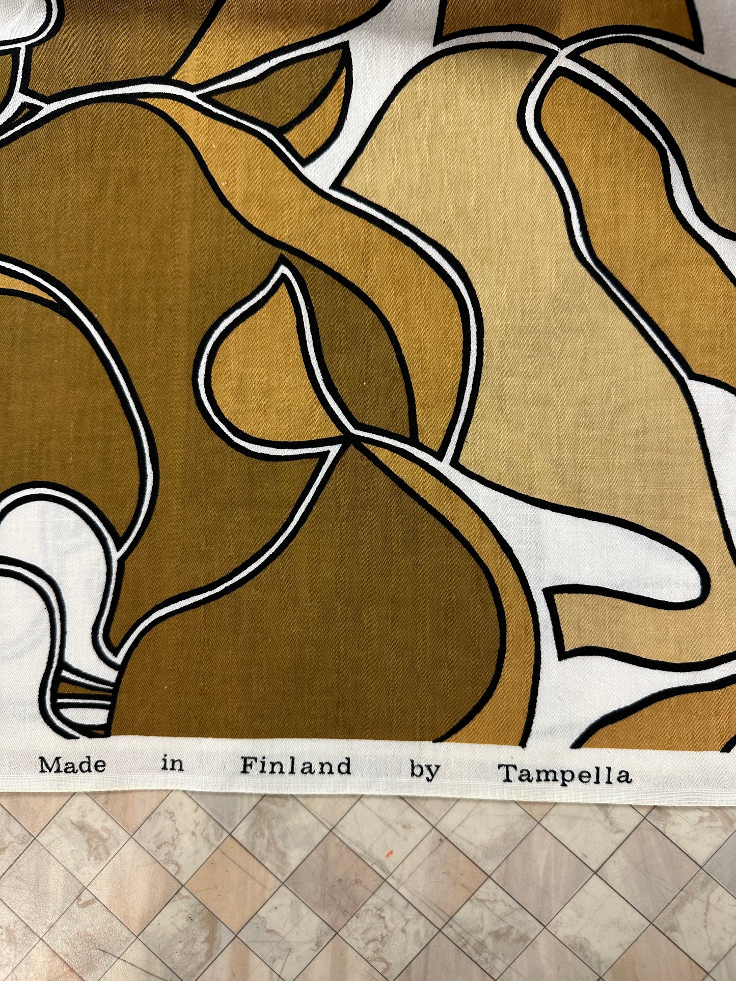 Vintage puuvilla,Tampella.