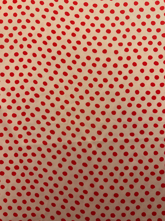 Polka dot polyesteritvilli