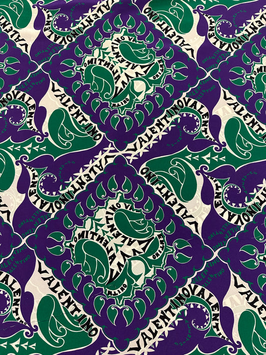 Valentino silkki Floral Purple