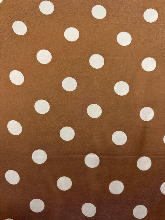 Pretty Woman dot, beige, viskoosisatiini.