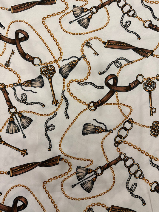 Haute Couture, Cream, viskoosisatiini