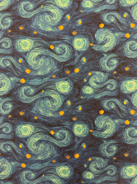 Vincent Van Gogh, Starry night, puuvilla