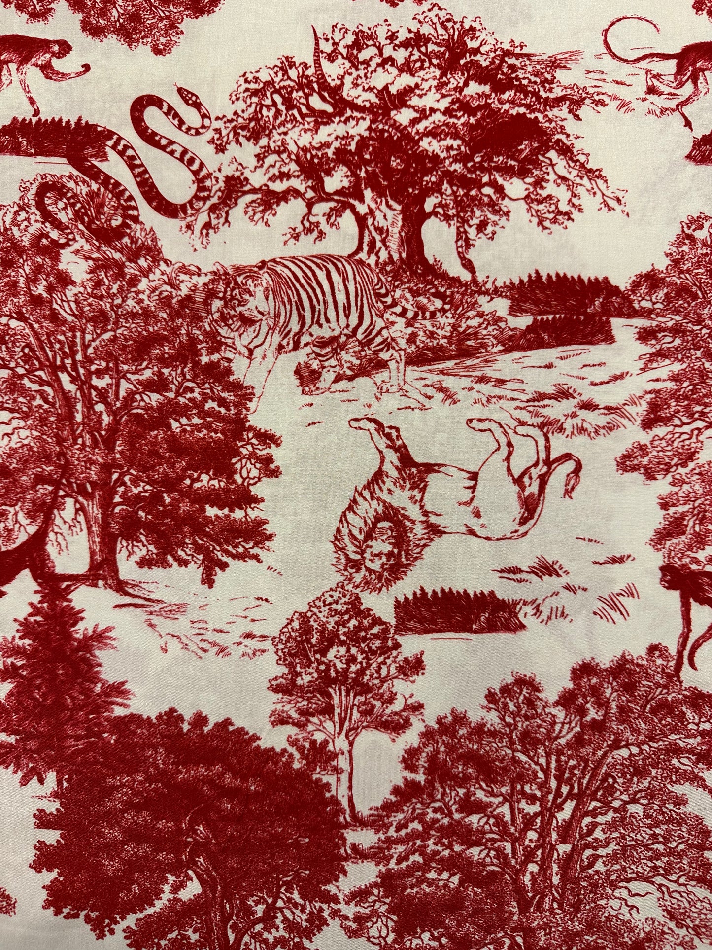 Haute couture, Wild Toile, punainen, viskoosi.