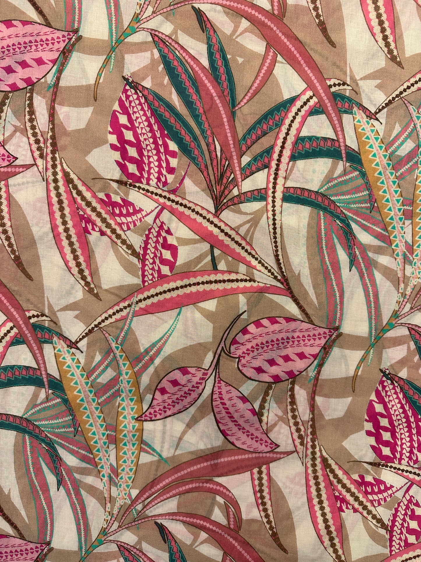 Boho Botanica Rose, puuvillabatiisti.