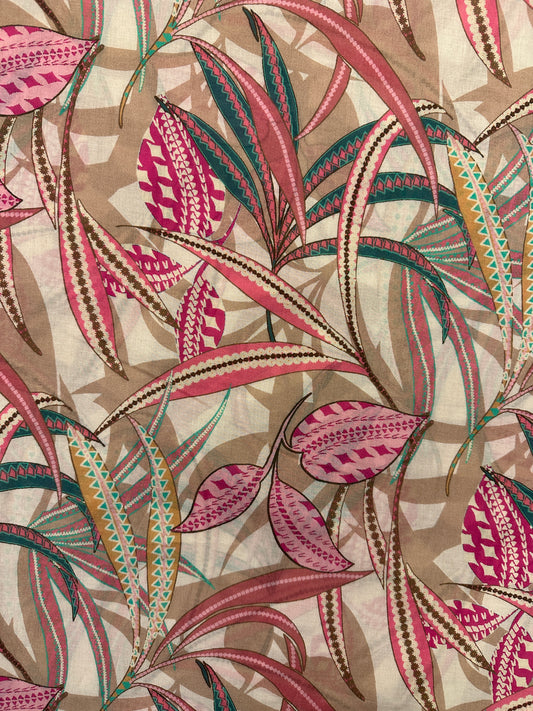 Boho Botanica Rose, puuvillabatiisti.