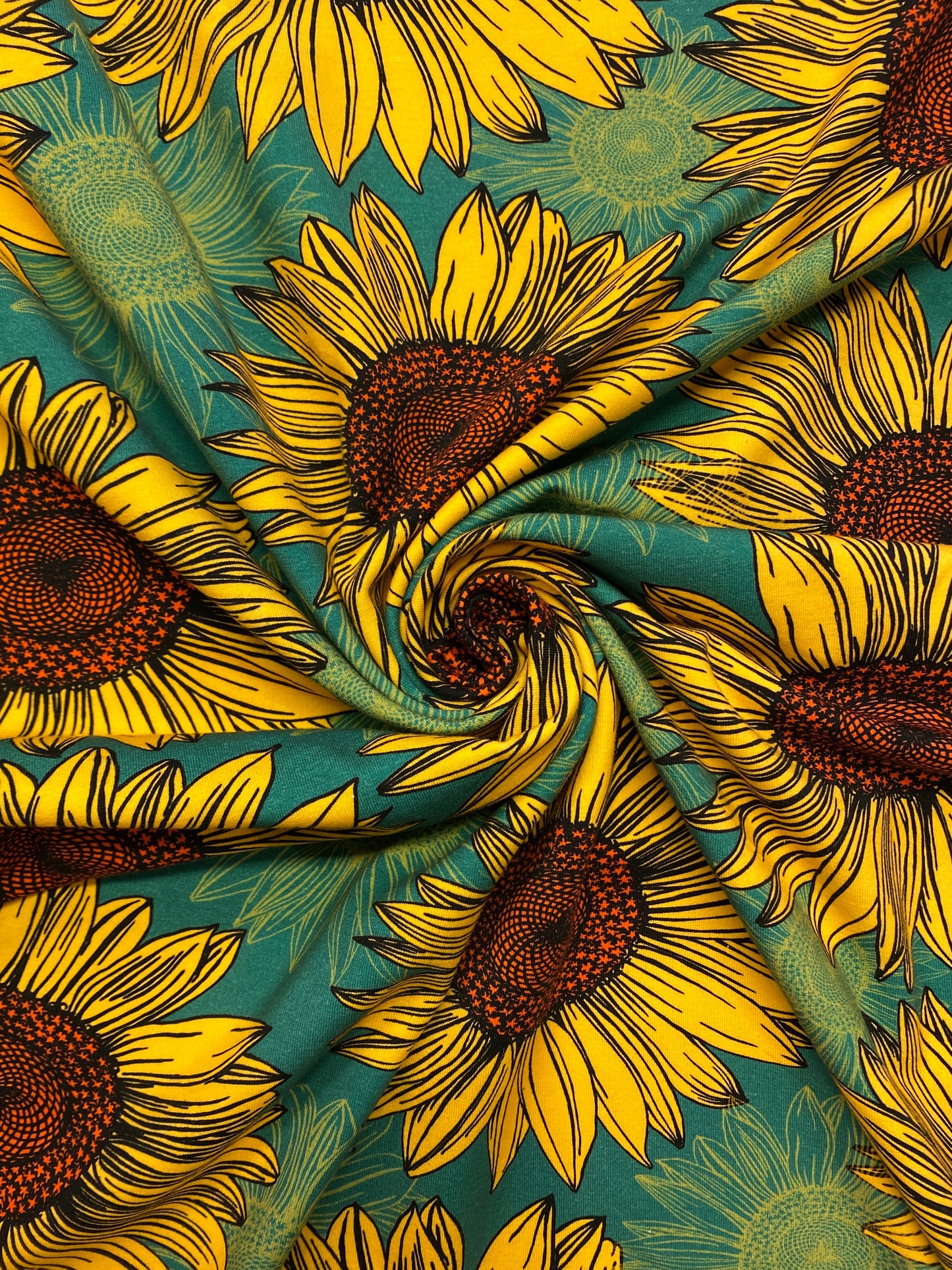 Van Goghin auringonkukat, puuvillatrikoo