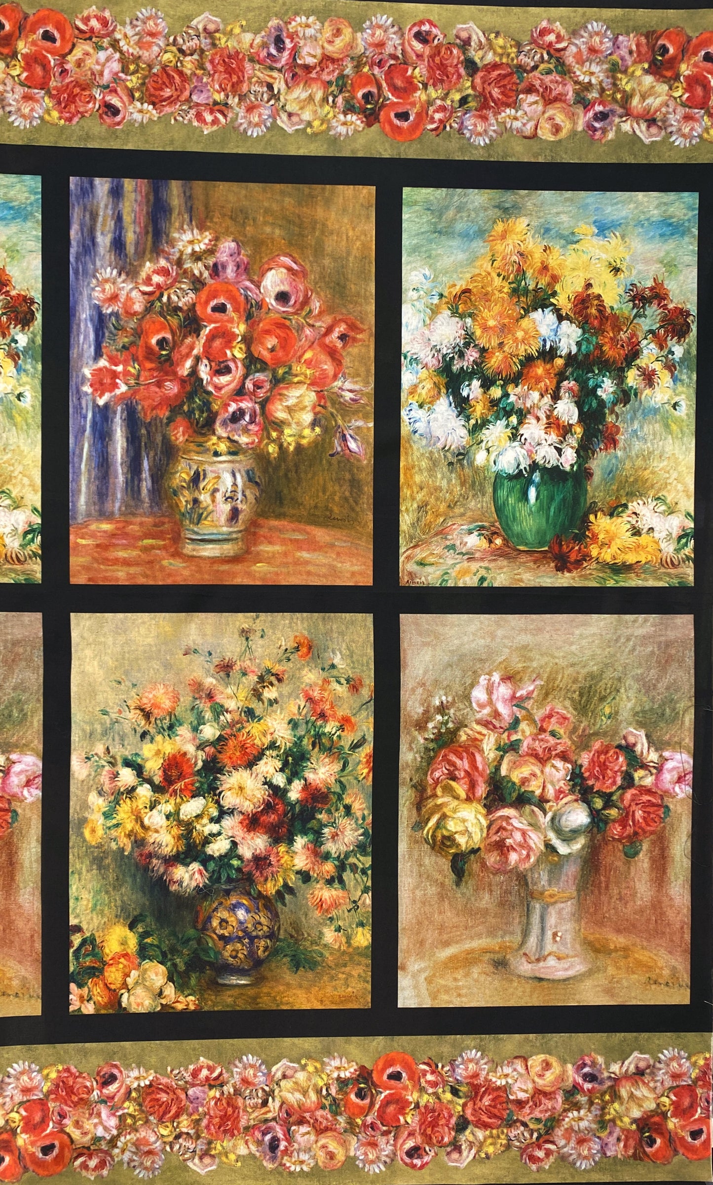 Auguste Renoir, Vase of Flowers, puuvilla