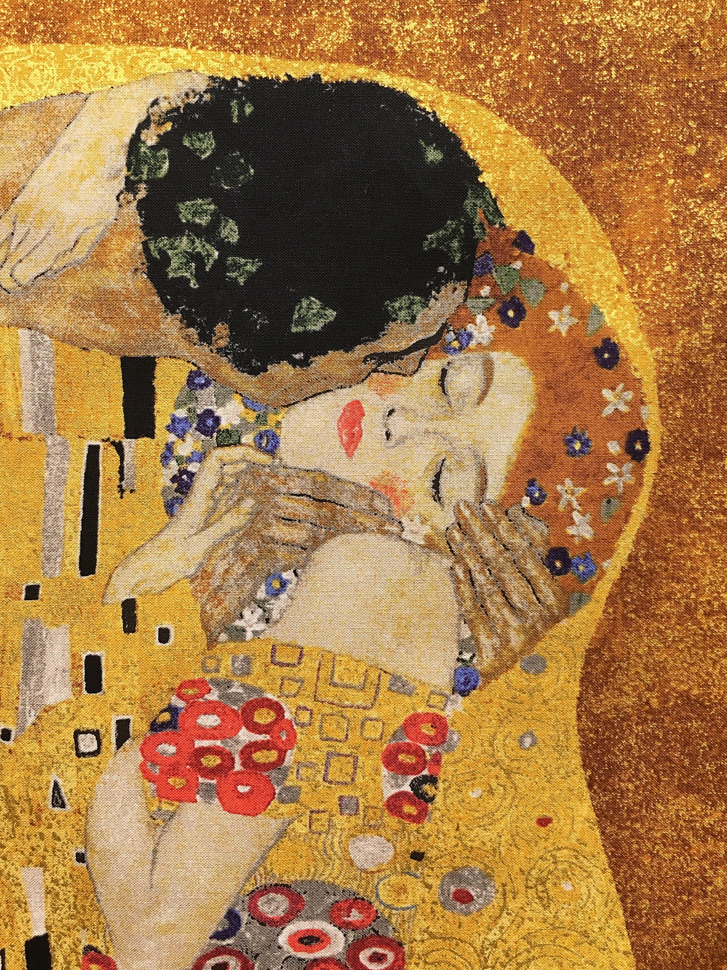Gustav Klimt, Kiss, puuvilla