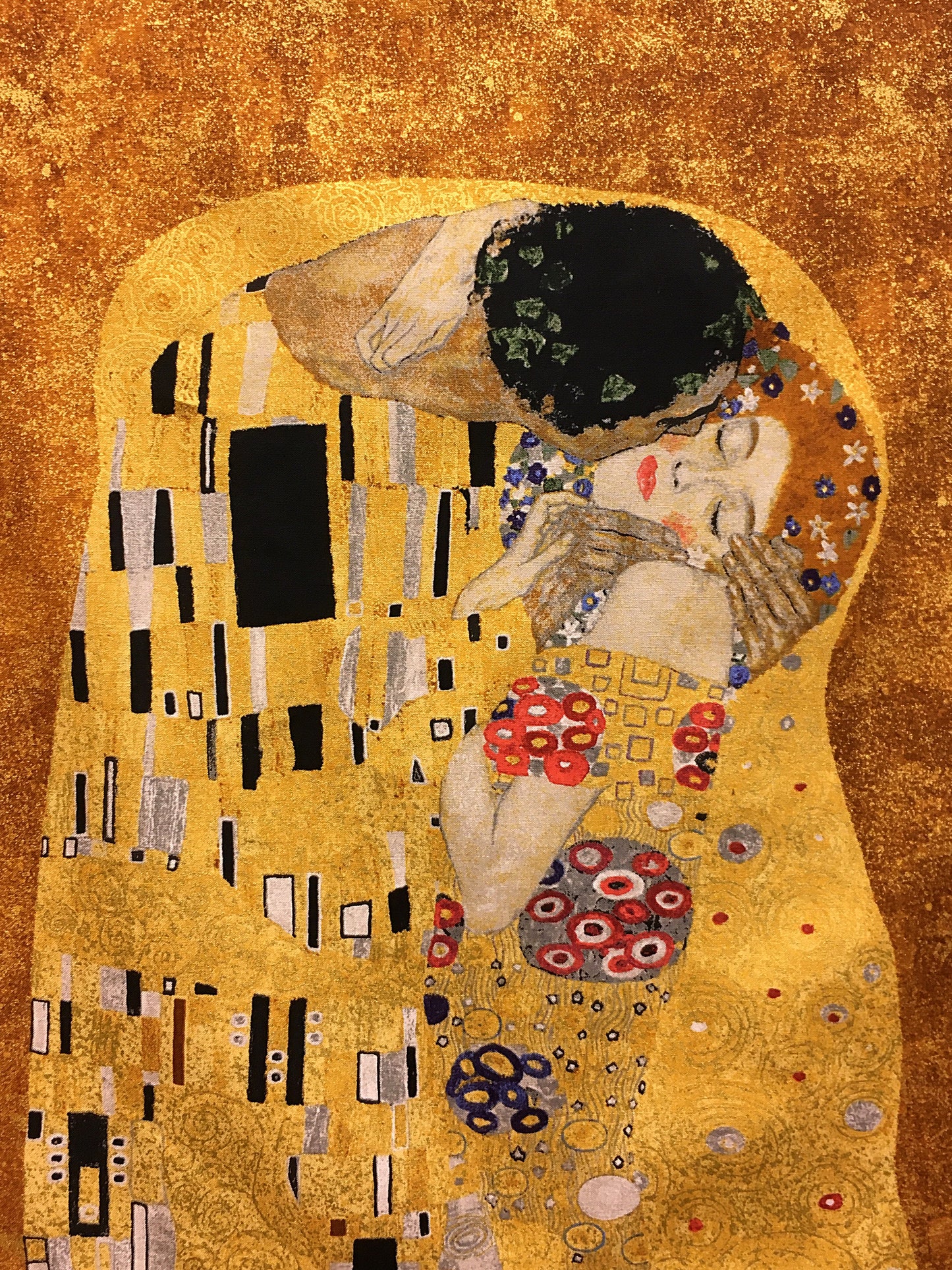Gustav Klimt, Kiss, puuvilla