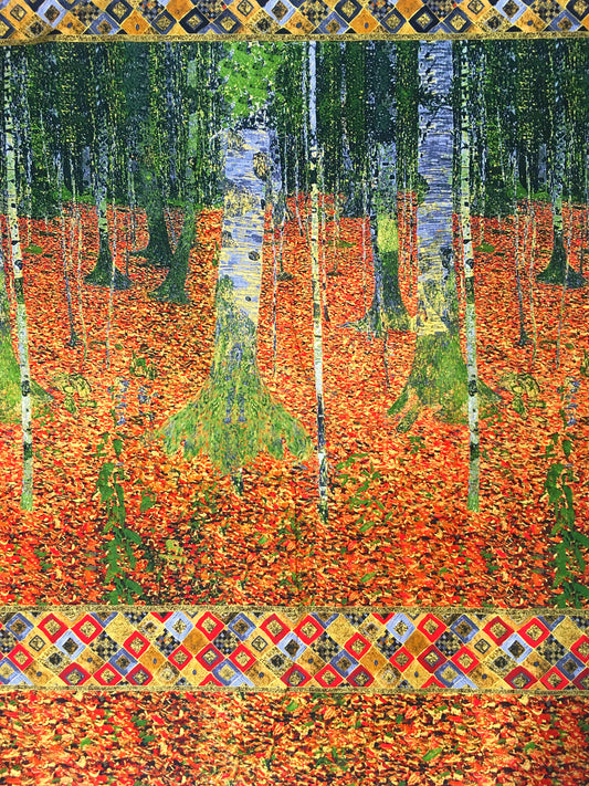 Gustav Klimt, The Birch Wood, puuvilla