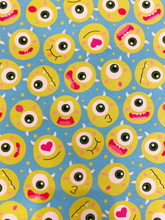 Monsterball, vaaleansininen, puuvillatrikoo